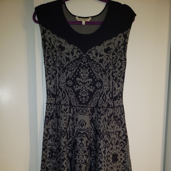 NWOT PURPLE & GREY SWEATER DRESS - Picture 3 of 3